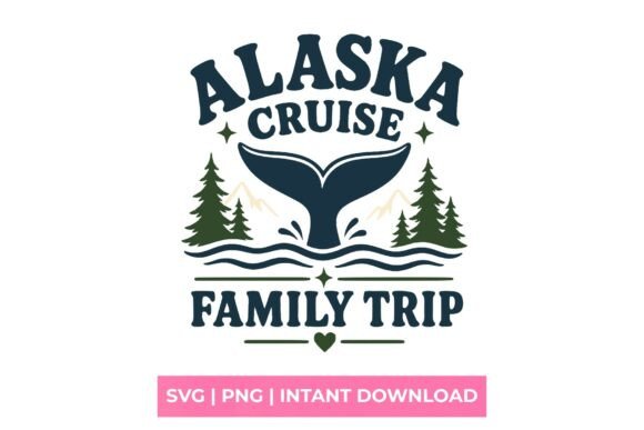 Alaska Cruise Whale Tail Graphics for T-Shirt Designs