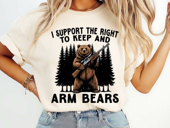 Arm Bears Gun Rights Graphics for T-Shirt Designs