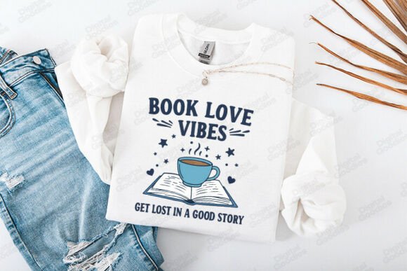 Book Love Vibes Graphics for T-Shirt Designs