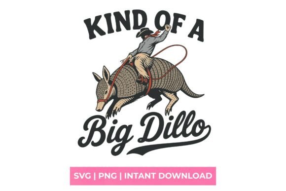 Cowboy Armadillo SVG for Graphics & T-Shirt Designs