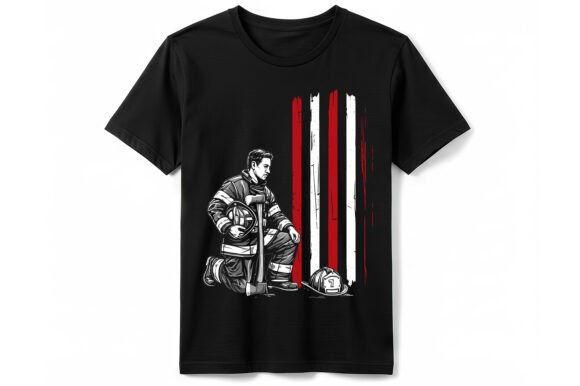 Firefighter Honor Tribute T-Shirt Graphics for T-Shirt Designs