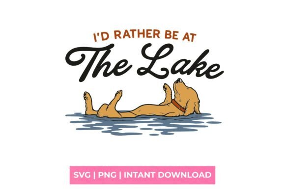 Lake Dog SVG: Graphics for T-Shirt Designs