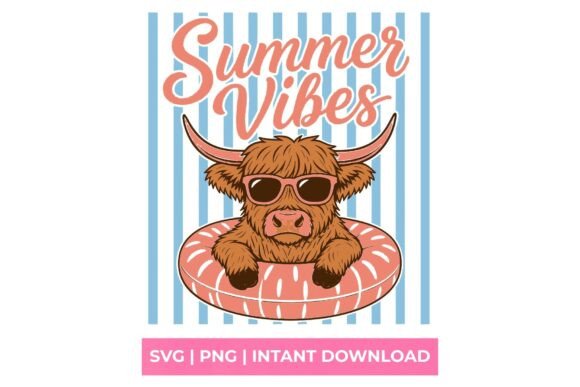 Reviewing the Summer Vibes Highland Cow SVG for Embroidery